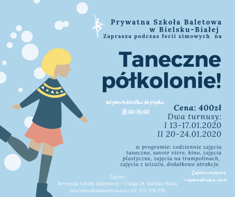 Zimowe półkolonie u nas!
