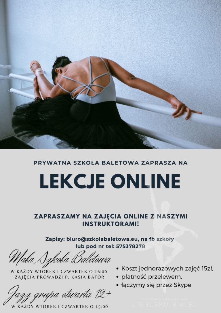 Zajęcia online!