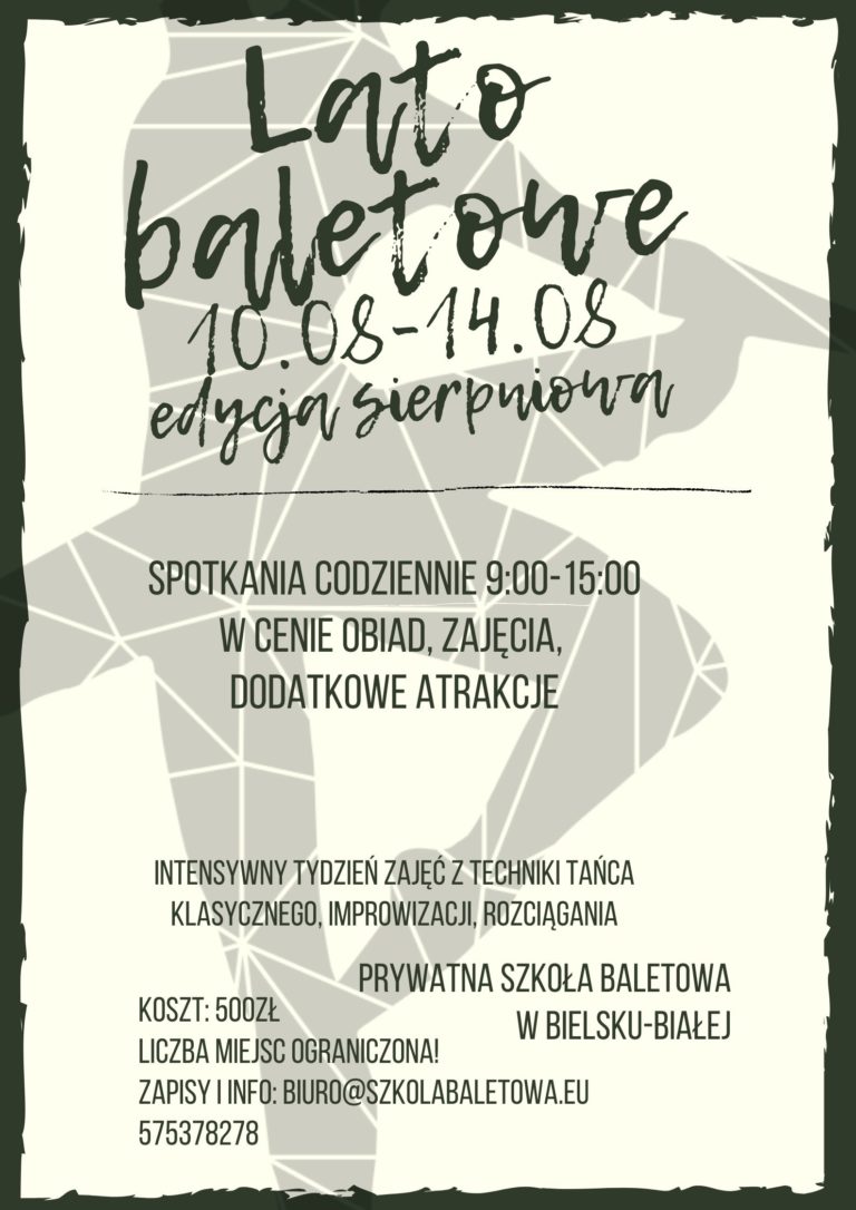 Intensywne Lato Baletowe edycja 2!