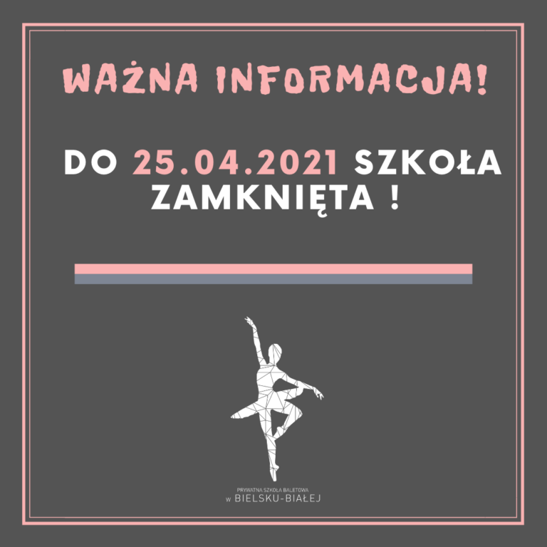 NADAL POZOSTAJEMY ZAMKNIĘCI…