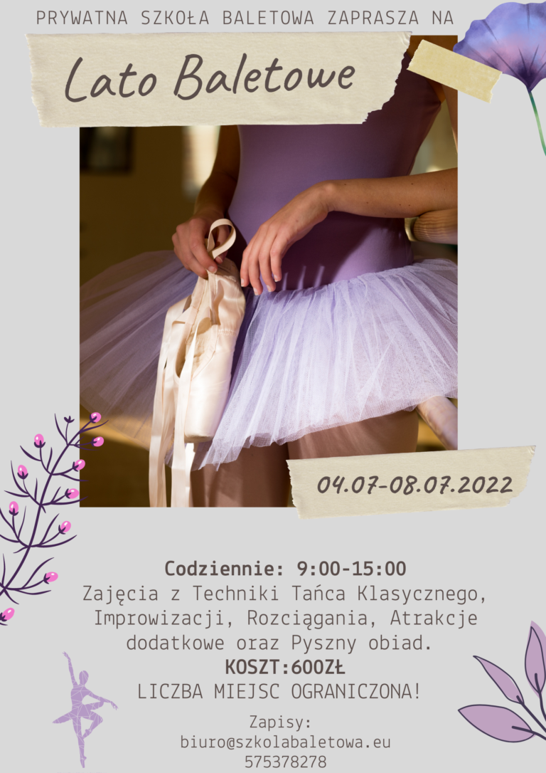 Intensywne Lato Baletowe EDYCJA 4 ! ostatnie wolne miejsca + szczegóły